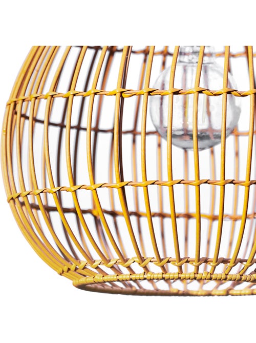 Suspension de jardin en rotin solaire, 47cm, Marron - Kiabi