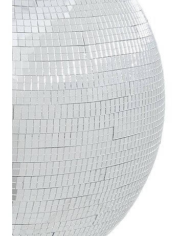 Suspension de noël disco à facettes argentée h. 31,5 cm