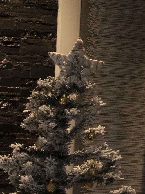 Suspension de Noël en métal et rotin - Kiabi