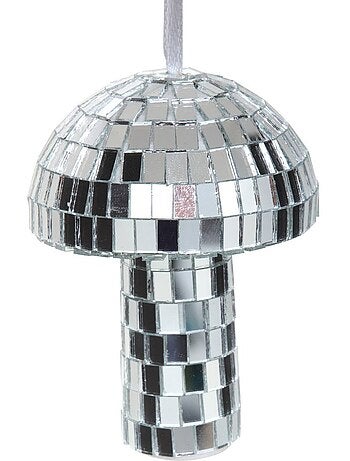 Suspension de sapin champignon effet disco 8 cm