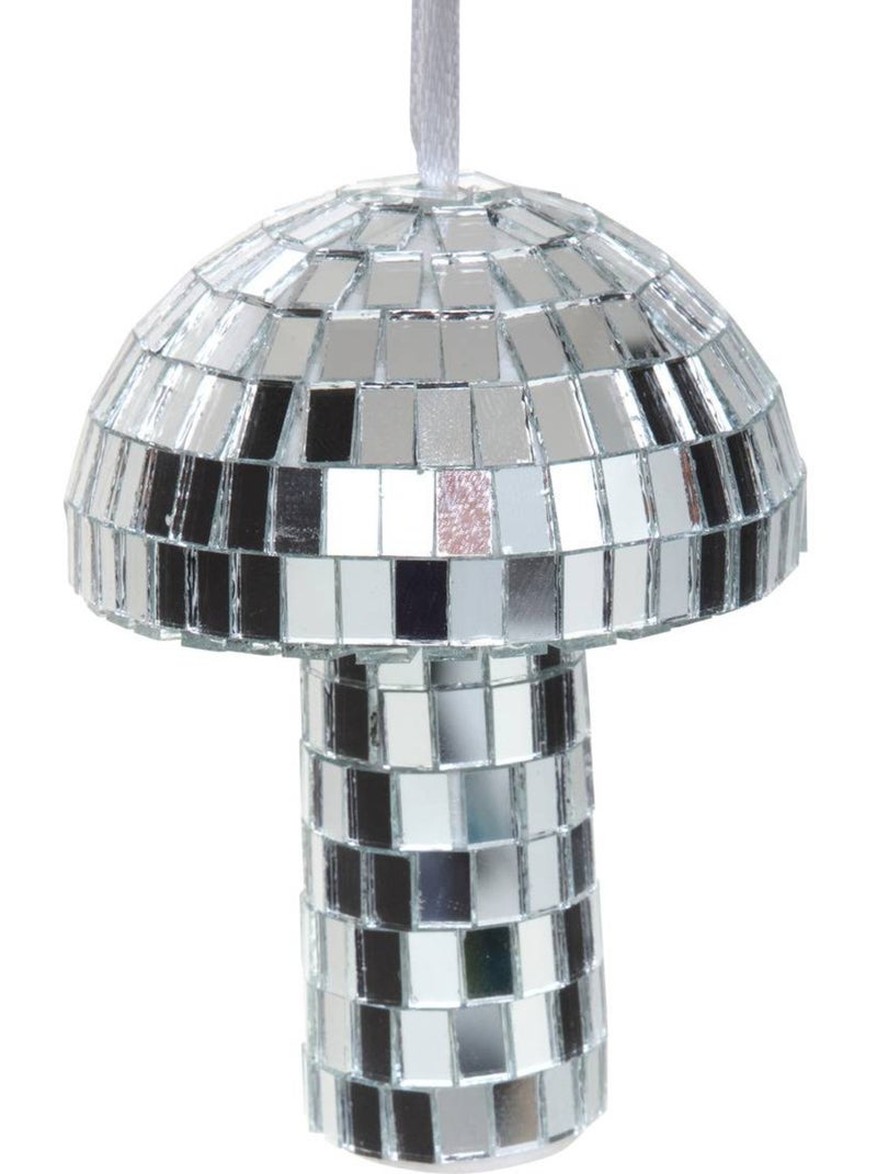 Suspension de sapin champignon effet disco 8 cm Rouge - Kiabi