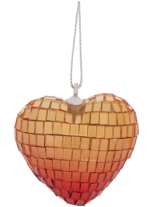 Suspension de sapin cœur effet disco 5 cm - Kiabi Suspension de sapin cœur effet disco 5 cm - Kiabi