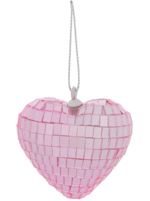 Suspension de sapin cœur effet disco 5 cm - Kiabi Suspension de sapin cœur effet disco 5 cm - Kiabi