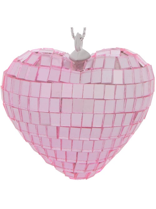 Suspension de sapin cœur effet disco 5 cm - Kiabi Suspension de sapin cœur effet disco 5 cm - Kiabi