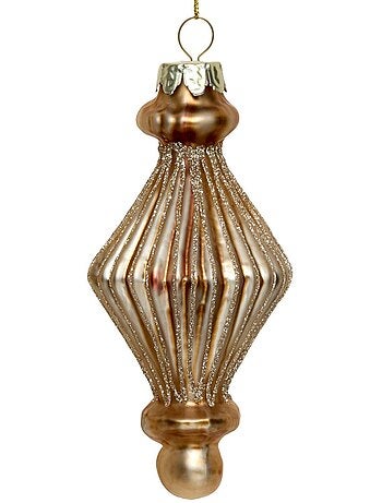 Suspension de sapin lustre en verre doré 13 cm