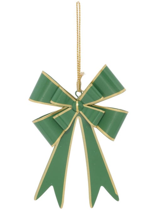 Suspension de sapin nœud double en métal 15 cm - Kiabi Suspension de sapin nœud double en métal 15 cm - Kiabi