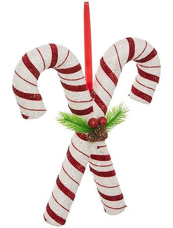 Suspension de sapin sucre d'orge double 30 cm