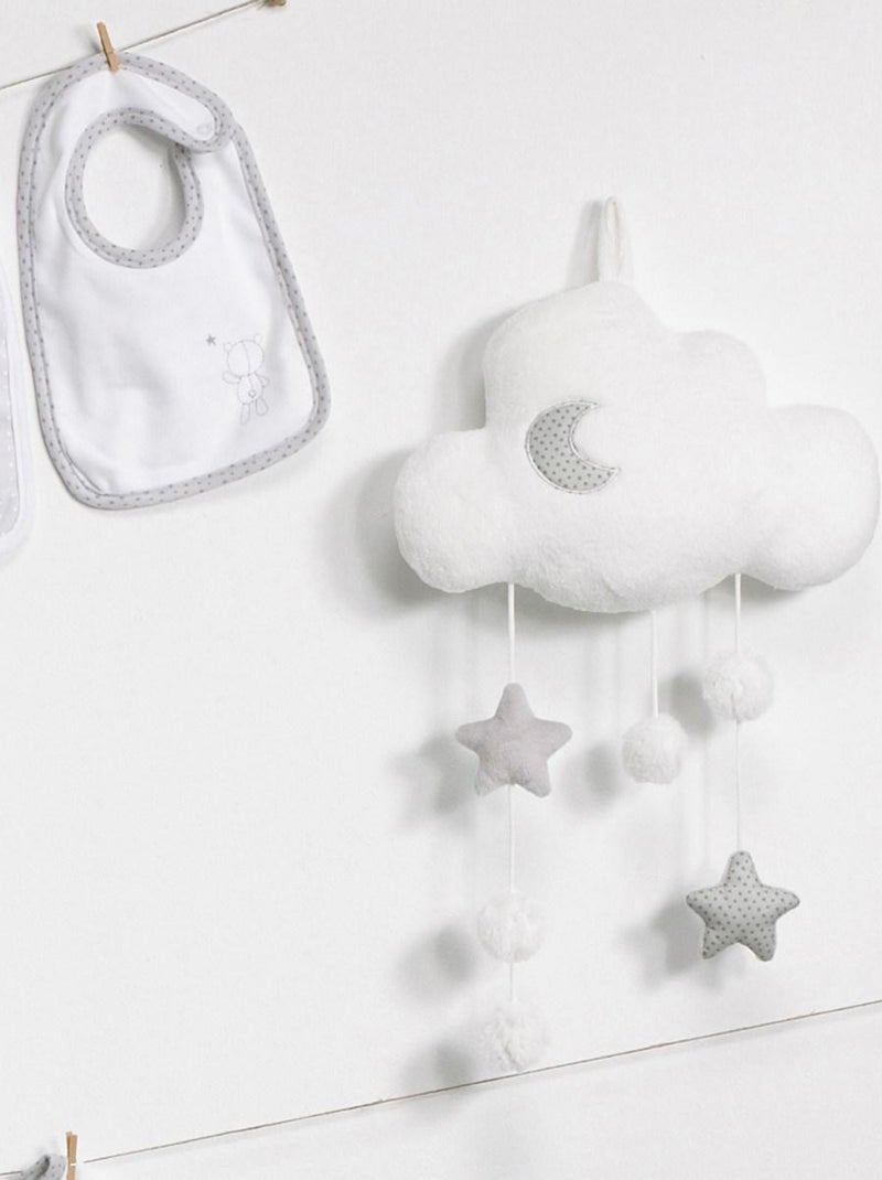 Suspension décorative murale nuage en polyester - SAUTHON Blanc - Kiabi