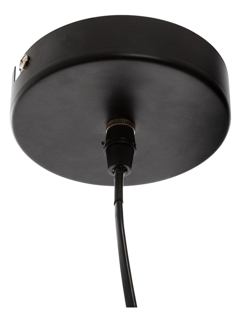 Suspension design en métal et raphia Noir - Kiabi