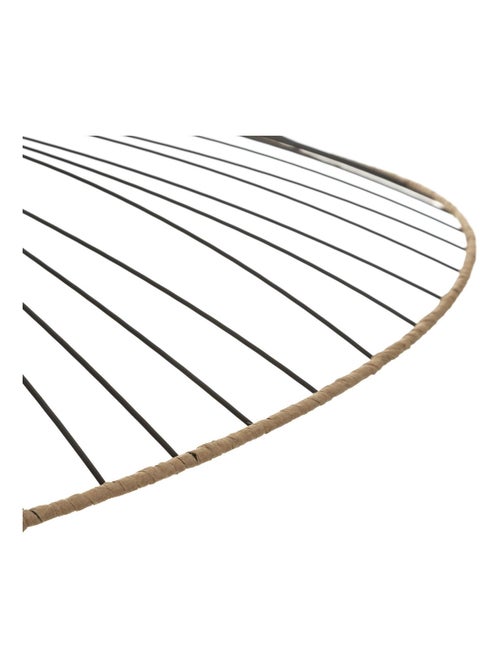 Suspension design en métal et raphia - Kiabi