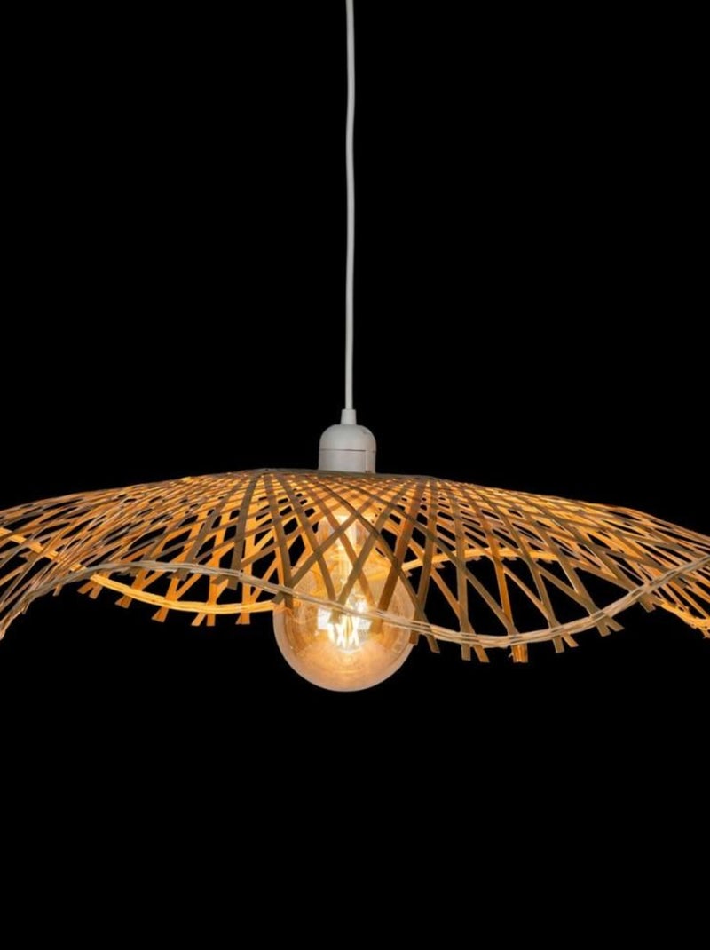 Suspension diam 58cm en bambou naturel Beige - Kiabi