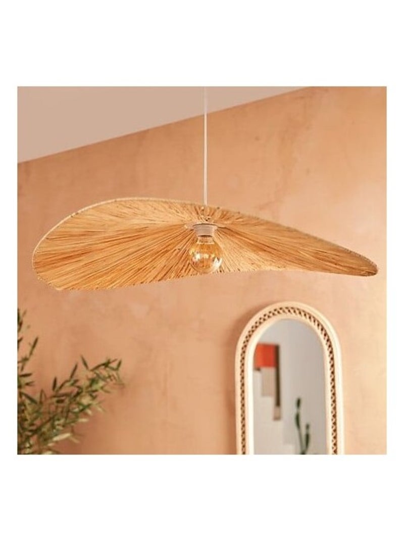Suspension diam 78 cm raphia Beige - Kiabi