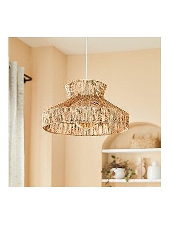 Suspension diamètre 38 cm en métal et jute