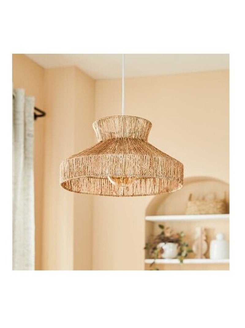 Suspension diamètre 38 cm en métal et jute Beige - Kiabi