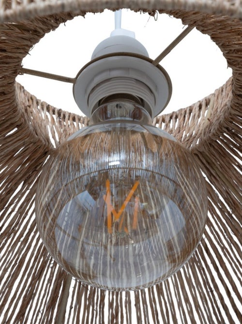 Suspension diamètre 38 cm en métal et jute - Kiabi