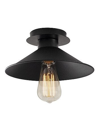 Suspension d'intérieur design en oréole - Diam. 50 cm - Noir