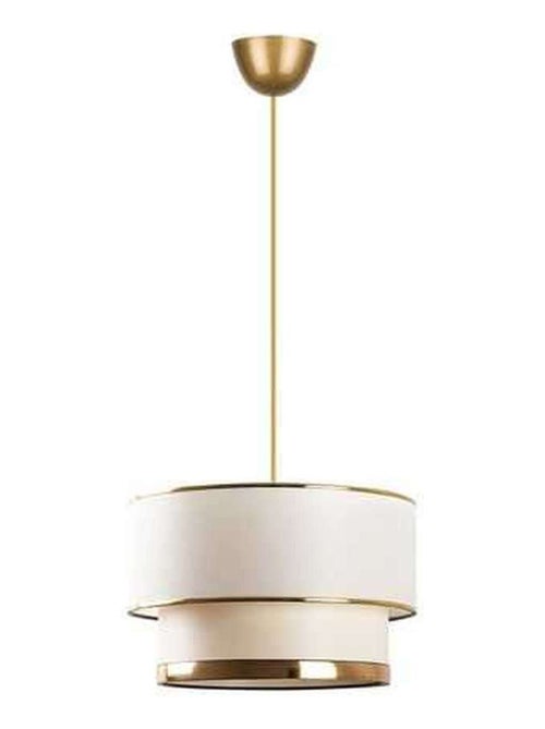 Suspension double cylindre en coton et métal design vintage EPHESE - Kiabi