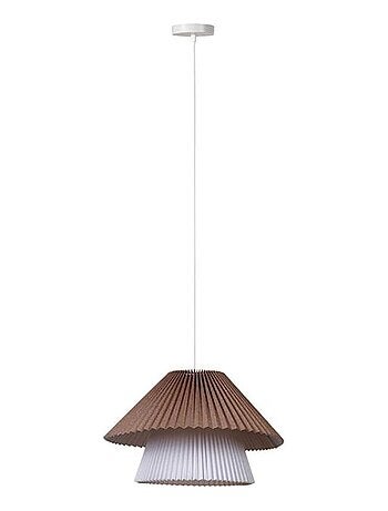 Suspension double tissu Aurélia vert blanc D52