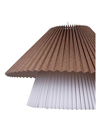 Suspension double tissu Aurélia vert blanc D52