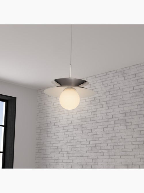 Suspension en acier globe en opaline OMIA - Kiabi