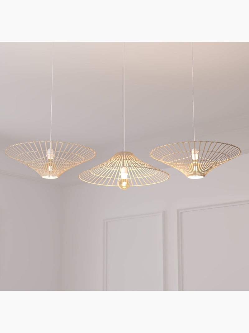 Suspension en bambou réversible MAHE Beige - Kiabi