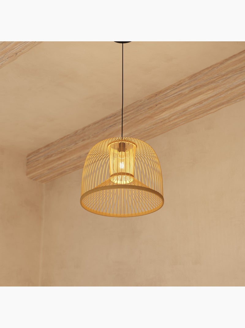 Suspension en bambou tressé AMY Beige - Kiabi