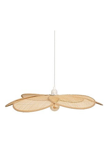 Suspension en bois et acier pétales
