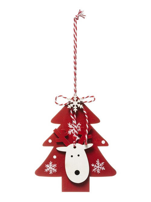 Suspension en bois sapin et renne - Kiabi