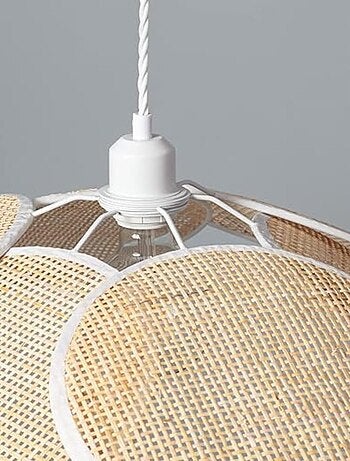 Suspension en cannage blanc