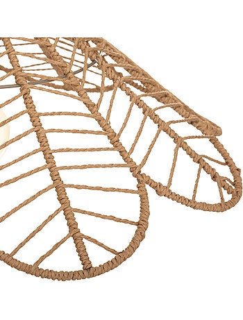 Suspension en corde tressée forme fleur FOLK