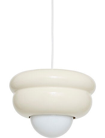 Suspension en fonte diffuseur en verre 28cm PATTY