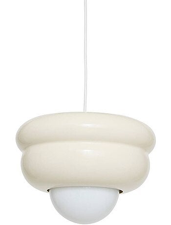 Suspension en fonte diffuseur en verre 28cm PATTY