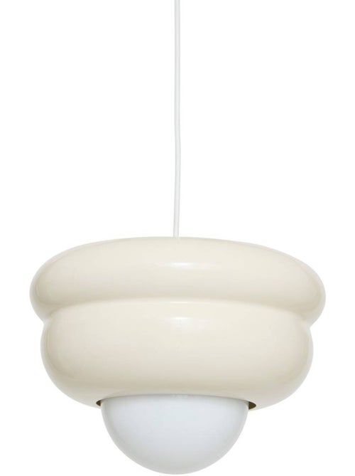 Suspension en fonte diffuseur en verre 28cm PATTY - Kiabi