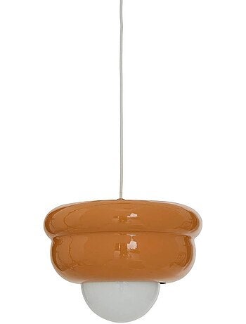 Suspension en fonte diffuseur en verre 28cm PATTY