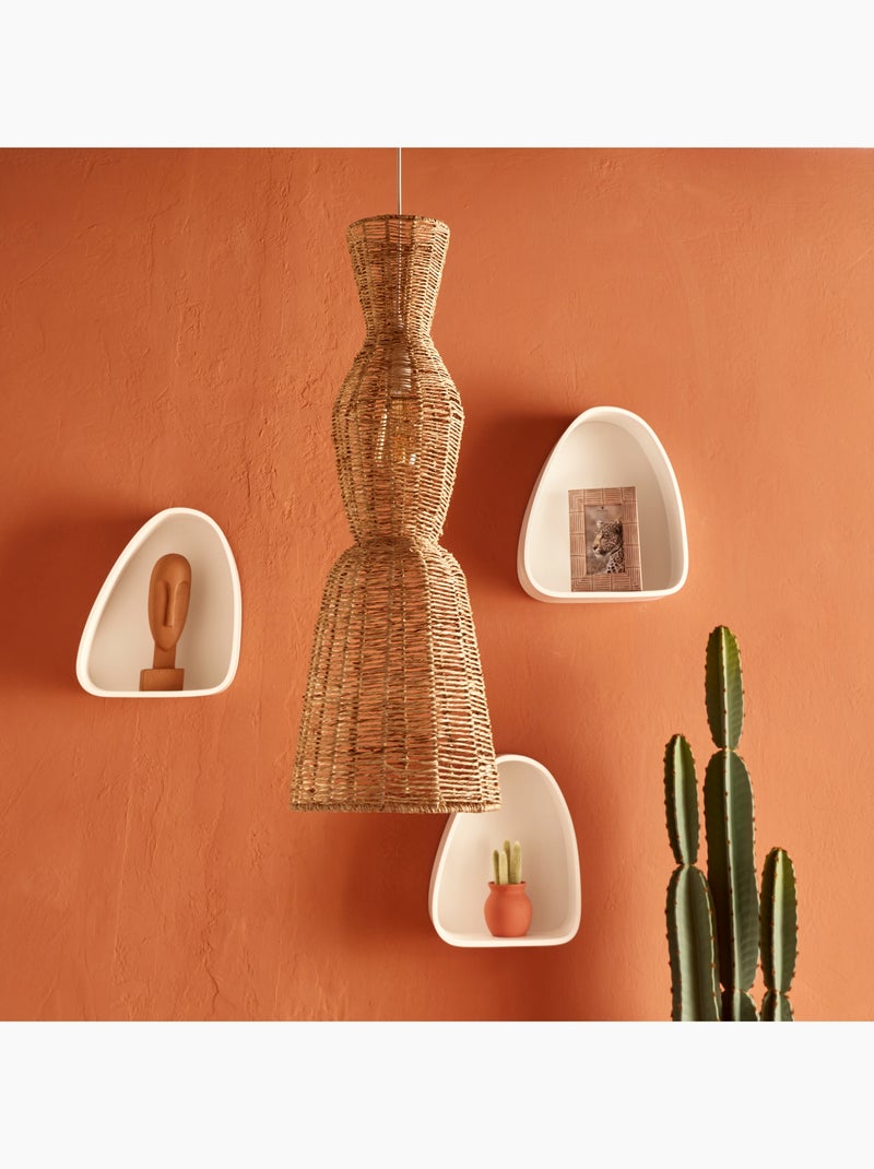 Suspension en jute et acier design vertical Beige - Kiabi