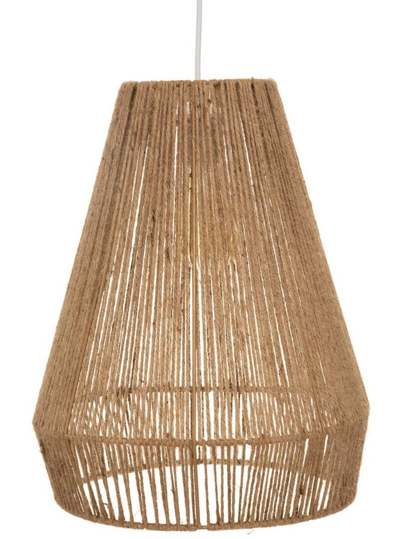 Suspension en jute tressé palm Marron caramel - Kiabi