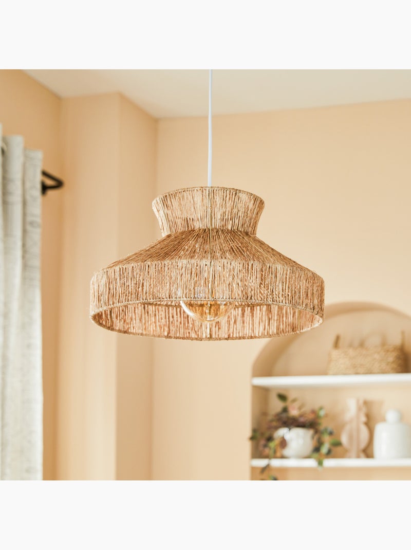 Suspension en jute tressé sur structure fonte ZELIA Beige - Kiabi