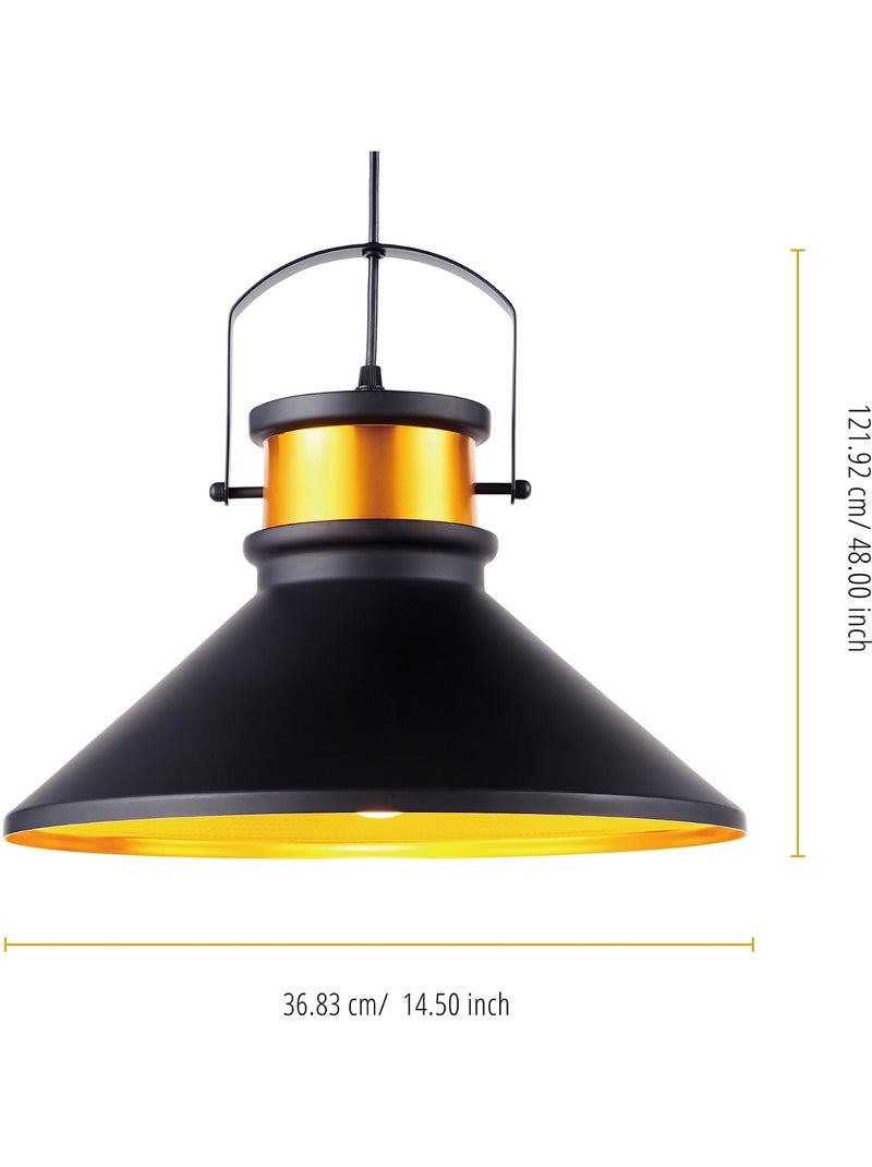 Suspension en métal, 122cm, Noire Noir - Kiabi