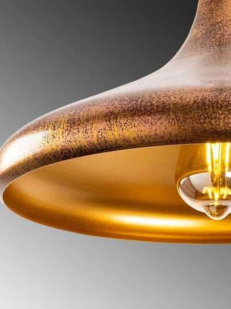 Suspension en métal design industriel ISTANBUL Doré/or - Kiabi