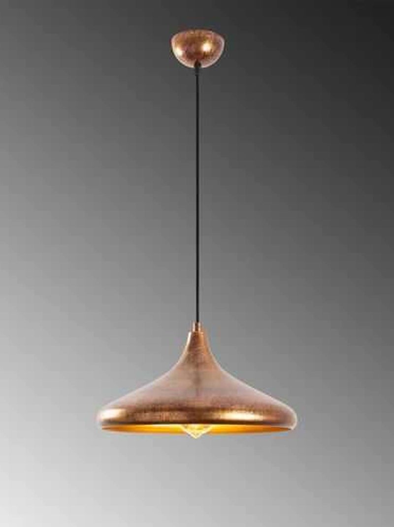 Suspension en métal design industriel ISTANBUL Doré/or - Kiabi
