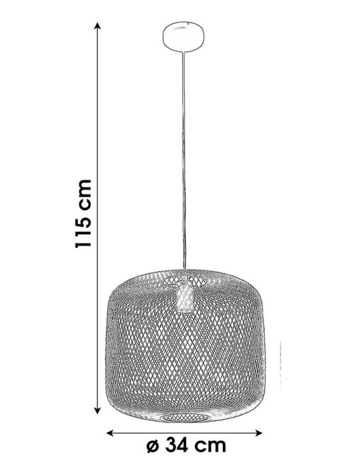 Suspension en métal design industriel MODERN SPIRIT - Kiabi