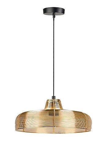 Suspension en métal doré