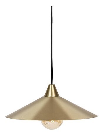 Suspension en métal doré élégant