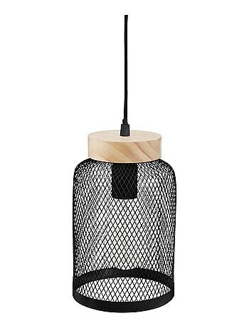 Suspension en métal et bois