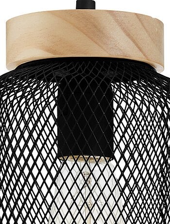 Suspension en métal et bois