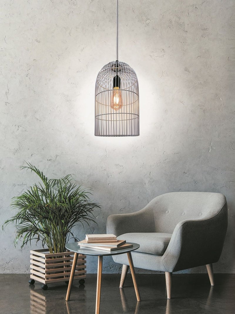 Suspension en métal filaire CAGE Argent - Kiabi