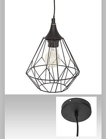 Suspension en métal filaire Flave