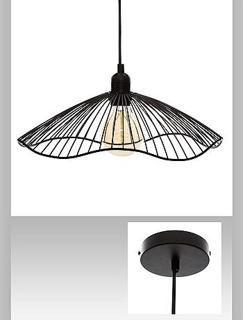 Suspension en métal filaire