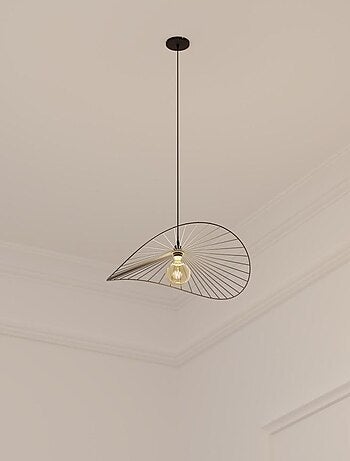 Suspension en métal noir 58cm