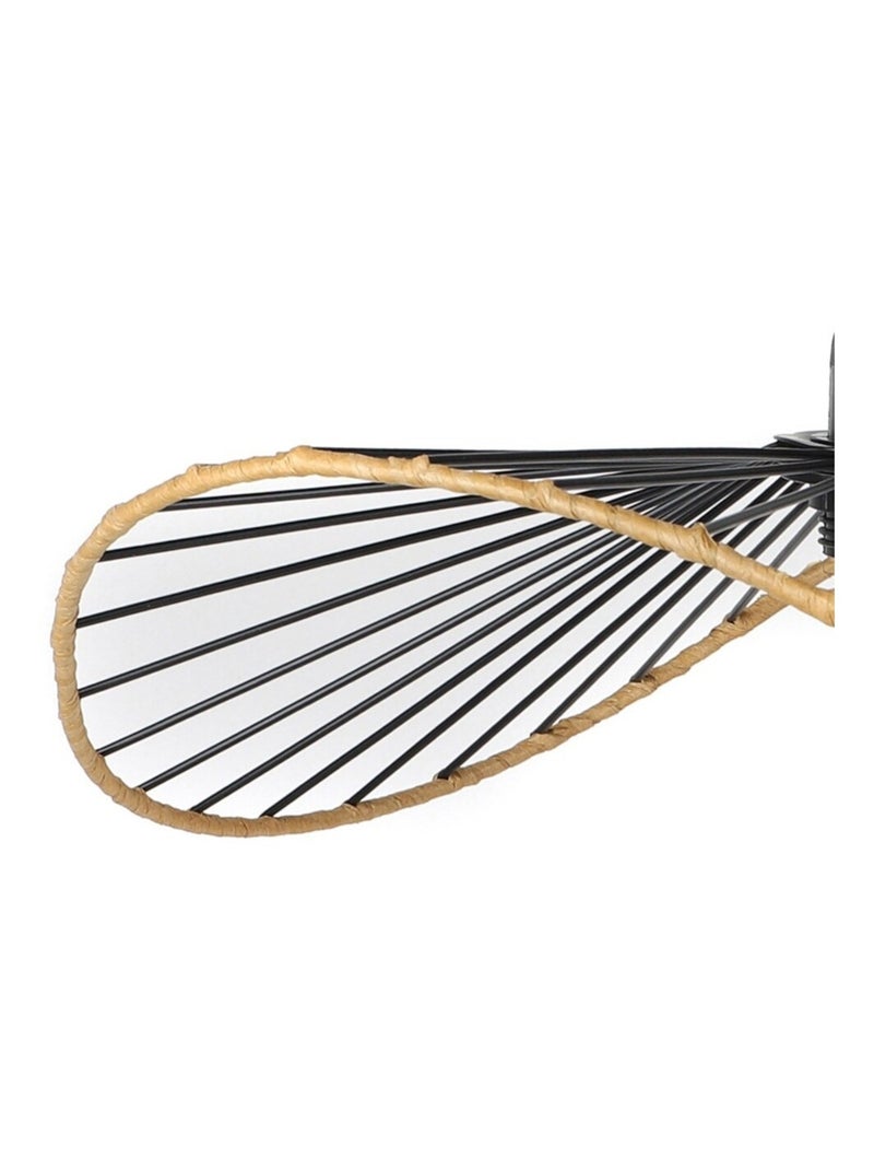 Suspension en métal noir et corde D35 Noir - Kiabi